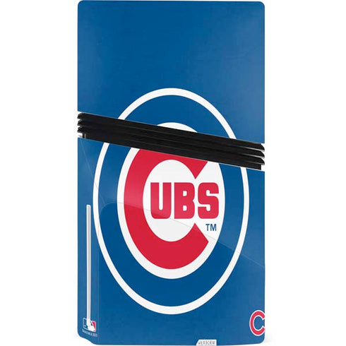MLB Chicago Cubs - Solid Distressed PS5 Pro Disk Bundle  Skin